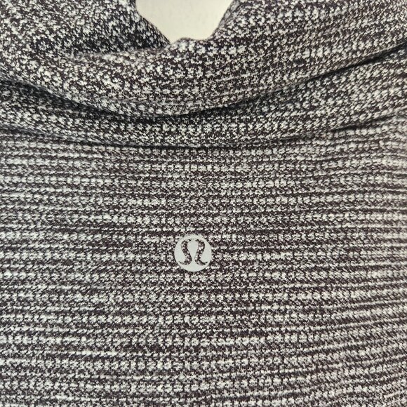 Lululemon Cowl Neck Pullover Sweatshirt Grey Long Sleeve Stretch Women's M - Picture 6 of 6